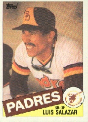 1985 Topps Baseball Cards      789     Luis Salazar